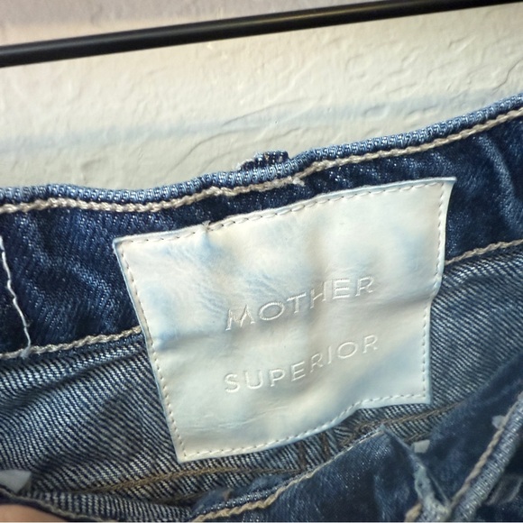 MOTHER Half-Pipe Ankle Jean in Dark Wash Blue Denim Straight Leg Jeans 27 - Picture 4 of 7